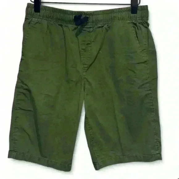 Lands' End Boys' Green Elastic Waist Sweat Shorts Size Large - Picture 1 of 4